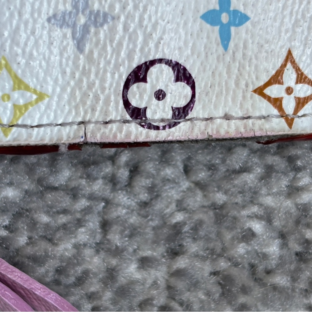 Louis Vuitton Multicolor Murakami Insolite Wallet White Pink - Picture 14 of 16